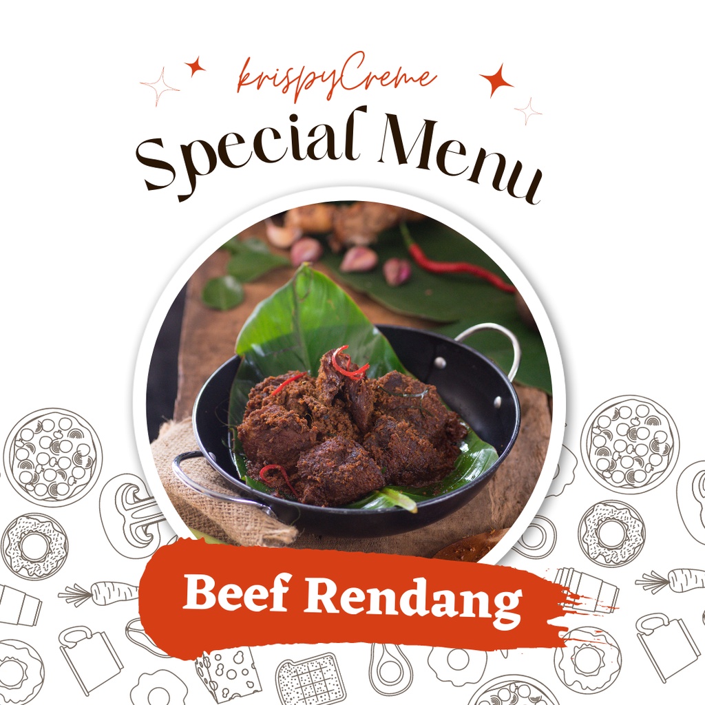 

Rendang PADANG 250gr isi 6 - 8 potong - PREMIUM 100% HALAL " Rendang Takana Juo " - RENDANG DAGING SAPI - Rendang