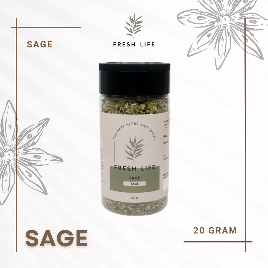 

Daun Sage / Daun Sage Bubuk (Sage / Ground Sage) Fresh Life