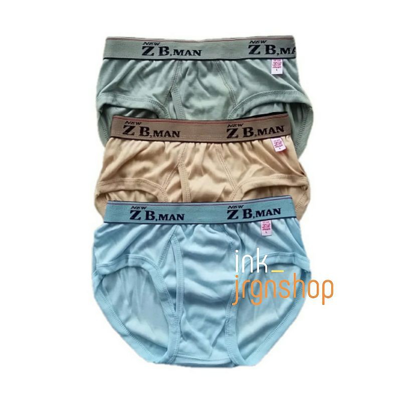 CELANA DALAM PRIA (3 PCS) / CELANA DALAM PRIA DEWASA ZB MAN / CD SEMPAK PRIA