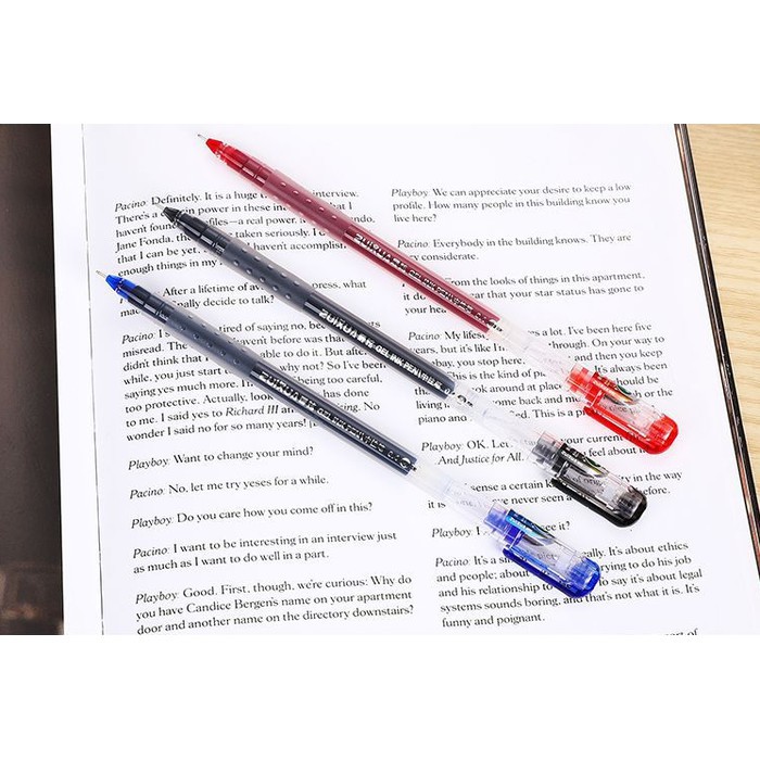 

Murah Pulpen Bolpen Ballpoint Gel ZUIXUA Gel Pen 0.4 1 pack isi 12pcs HY1020