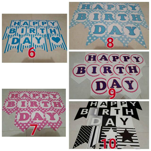 FLAG BANNER HAPPY BIRTHDAY