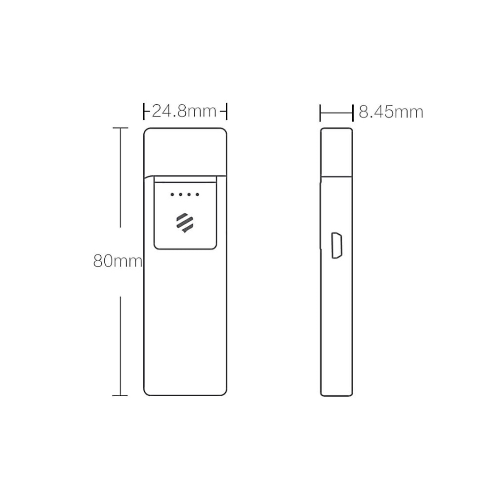 Overview of Xiaomii Beebest Korek Api Elektrik Touch USB Rechargeable Windproof Lighter - L101