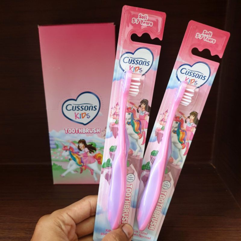 Cussons KidsToothbrush Soft 5-7 Years / Sikat Gigi Bayi, Balita, Anak With Tongue Cleaner (CUSSONS)