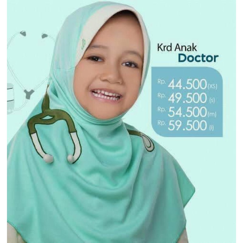 Ori Kerudung Rabbani kids Doctor S (5-6) Thn