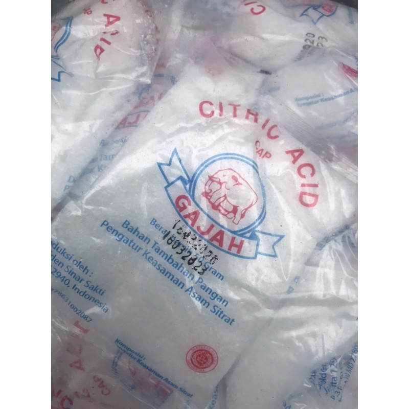 

Citrun Acid/ Sitrun 50gr Cap Gajah exp date masih lama