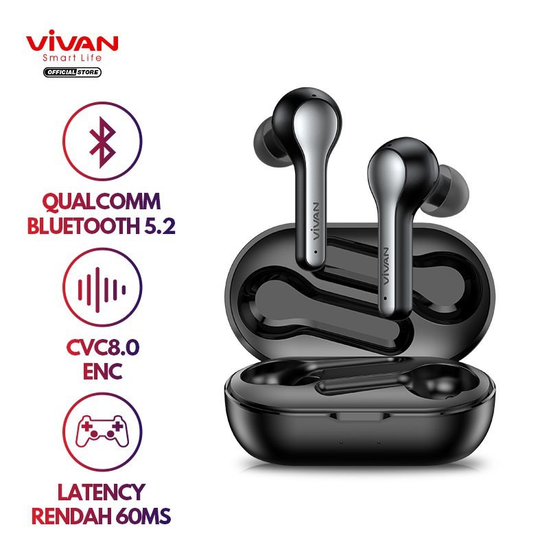 Vivan Liberty T210NC Noise Cancelling Qualcomm APTX TWS T210 NC