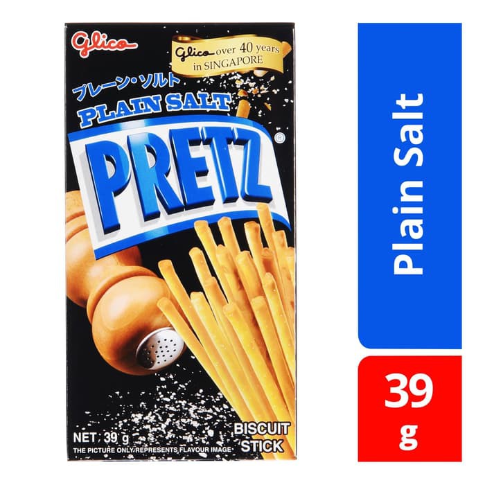 

#HANDCARRY Glico Pretz Biscuit Sticks Plain Salt 39g - UFOHCR3165