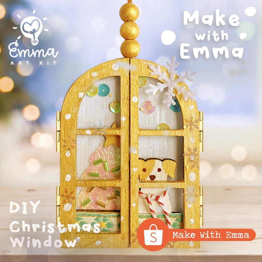 

DIY Ornamen Natal: Christmas Window by Emma Art Kit | Complete Art Set