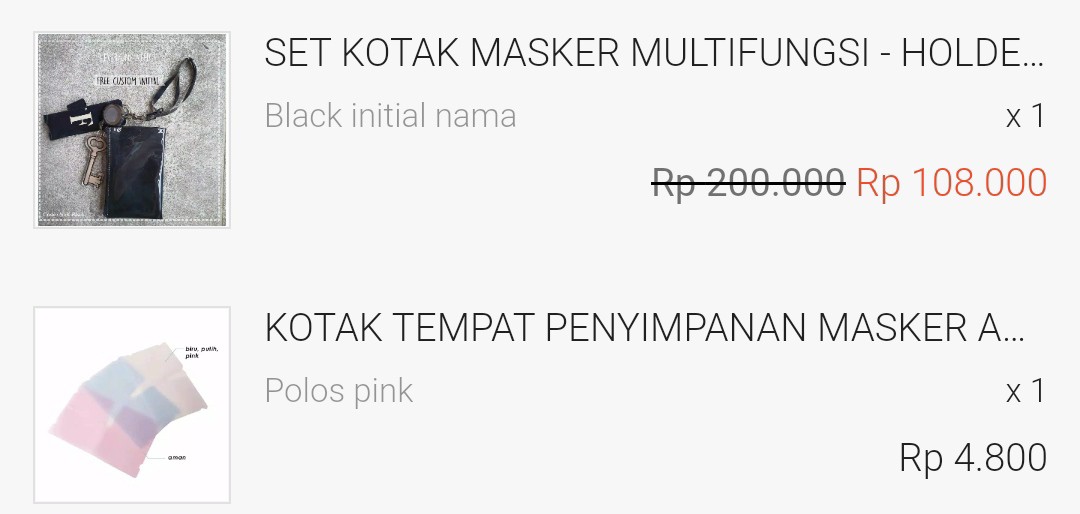 Kotak Tempat Penyimpanan Masker Anti Debu Dapat Dilipat Corona New Normal Satuan