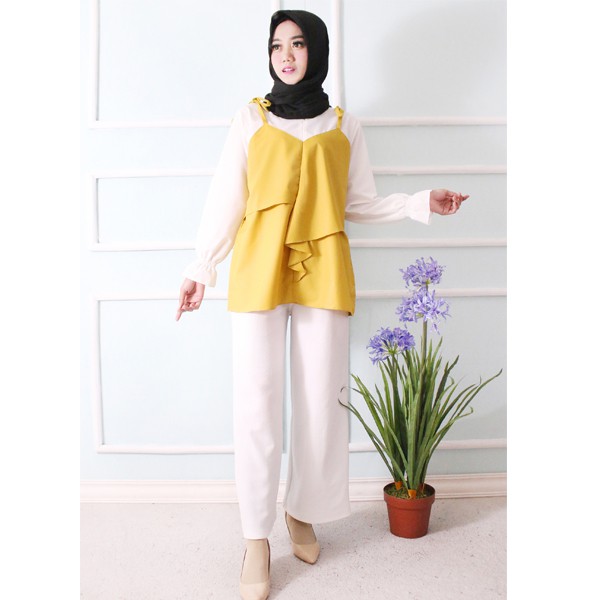 Baju Atasan Muslimah Wanita Baju Muslim Wanita Blouse Layer