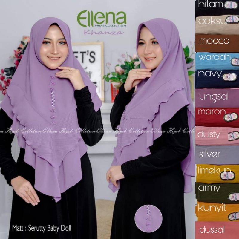 Hijab instan ellena syar'i
