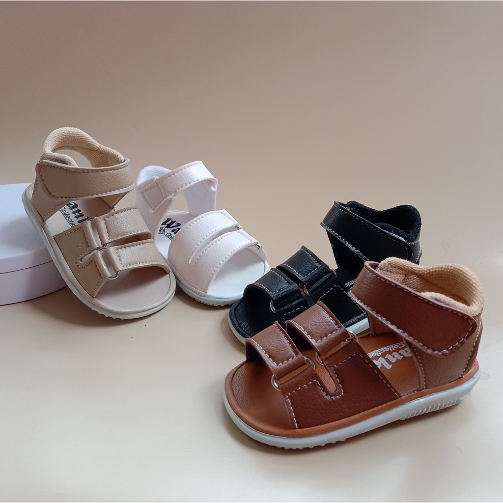 SEPATU SANDAL BUNYI USIA 1-3 TAHUN ANAK BAYI LAKI LAKI  / SEPATU SANDAL ANAK COWOK BALITA MURAH SANDAL BABY KEREN- SSTR