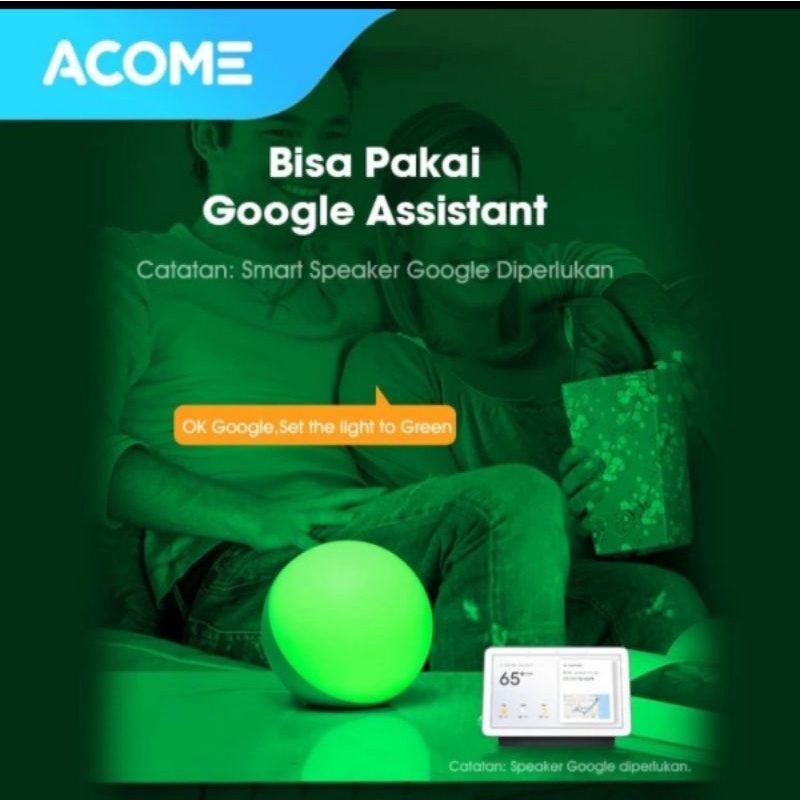 ACOME ALS01 White Lampu Smart Multicolor Garansi Resmi 1 tahun