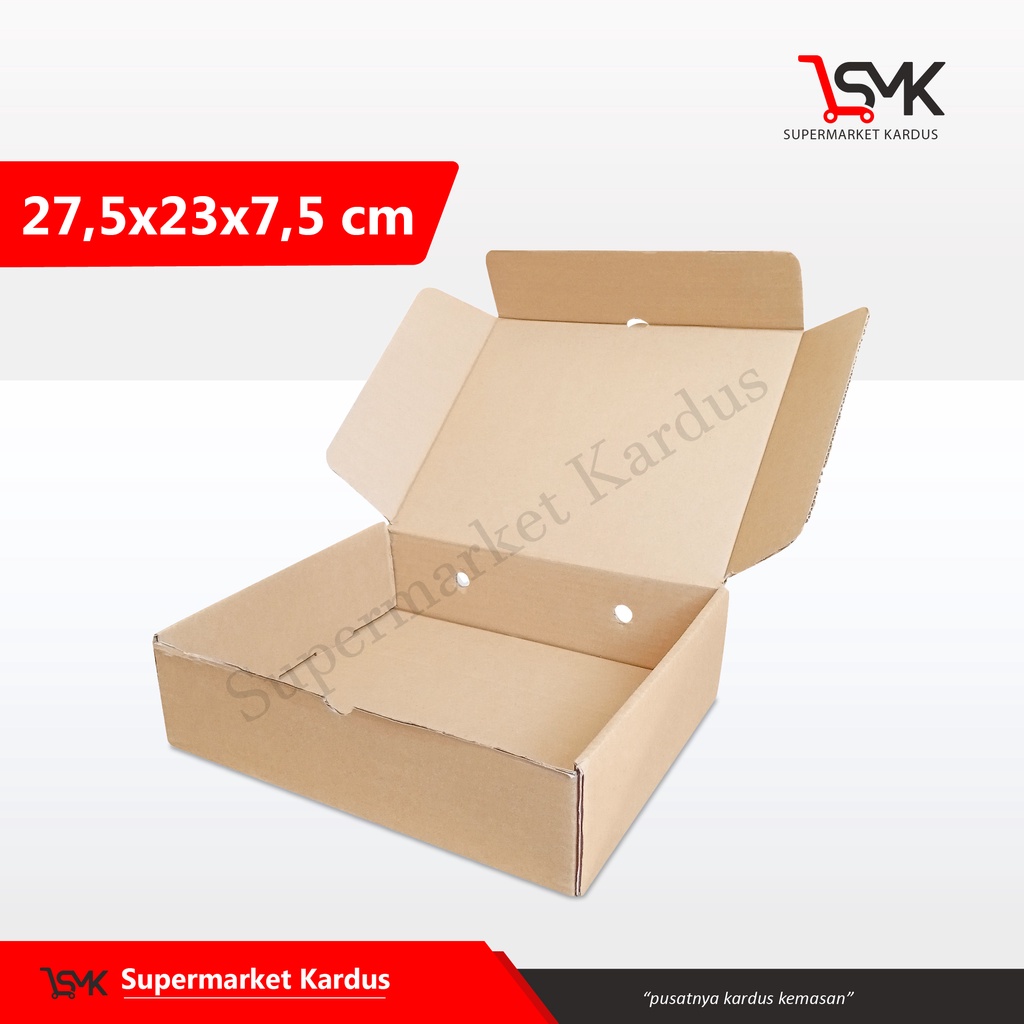 

Box 27.5 x23x7.5 cm (KAIN) Kardus/Karton/Kemasan/Paking/Hampers/Boxkain/BoxBaju/tinggi7/tinggi8