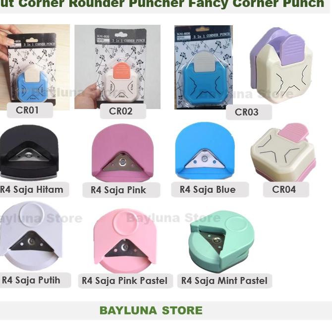 

[PRODUK 88A9D] Round Corner 3 in 1 R4 R7 R10 Pemotong Kertas Sudut Corner Rounder Puncher Fancy Corner Punch J0E