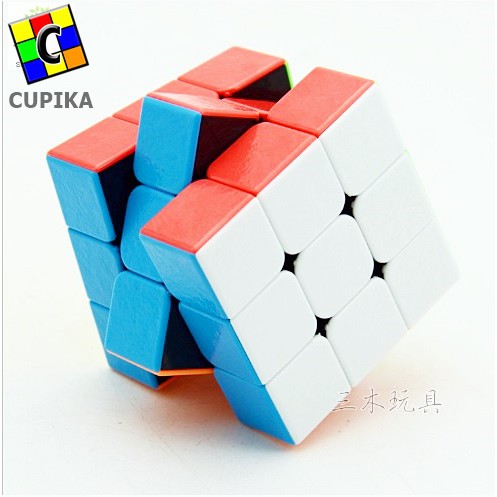 Rubik 3x3 Shengshou Gem Stickerless Gripproof antiselip Mainan Anak