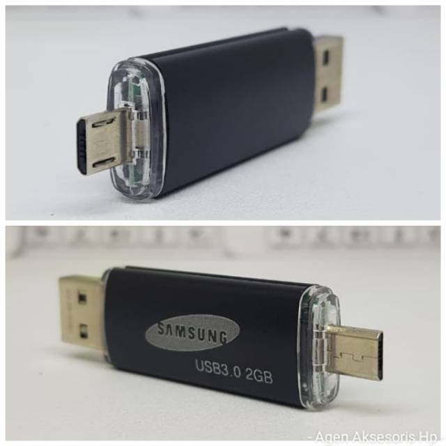 Flashdisk &amp; OTG Samsung 2GB REAL CAPACITY Flash Disk OTG Micro 2GB Flashdisk OTG 2GB GARANSI 5 TAHUN