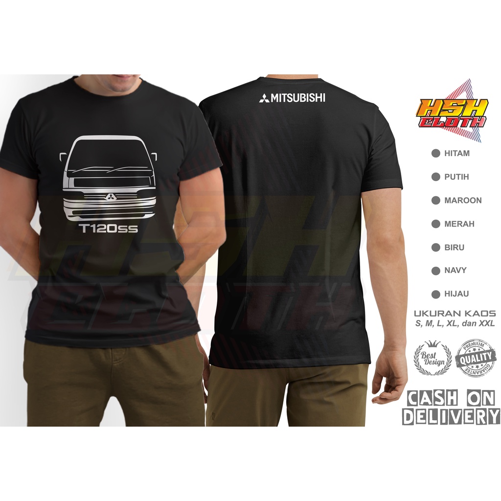 Baju Kaos Distro Mobil Pickup Mitsubishi T120ss SS PICKUP Otomotif Bisa Custom - HSHCloth