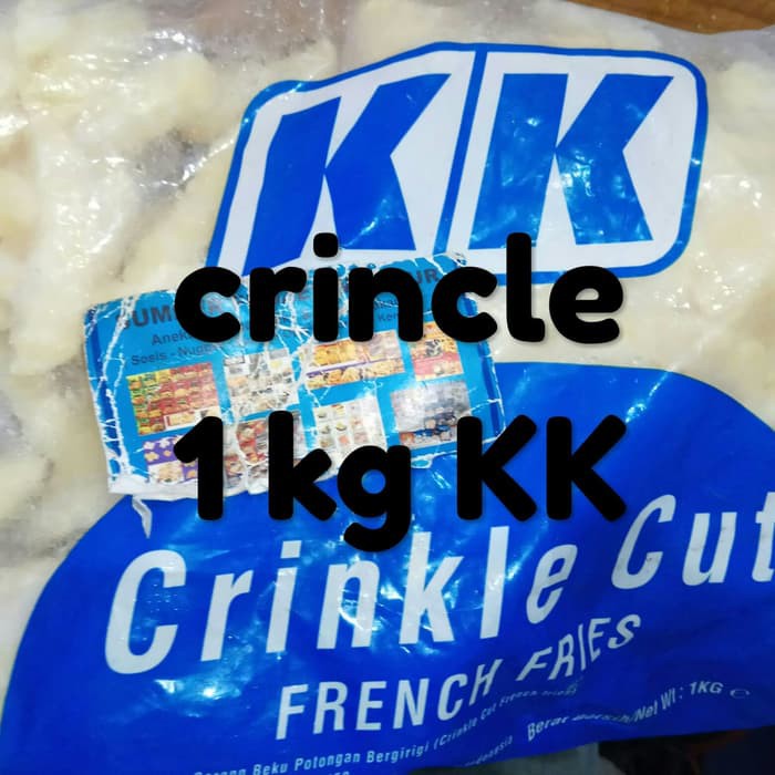 

kentang crincle 1 kg kk.sumber frozen makmur