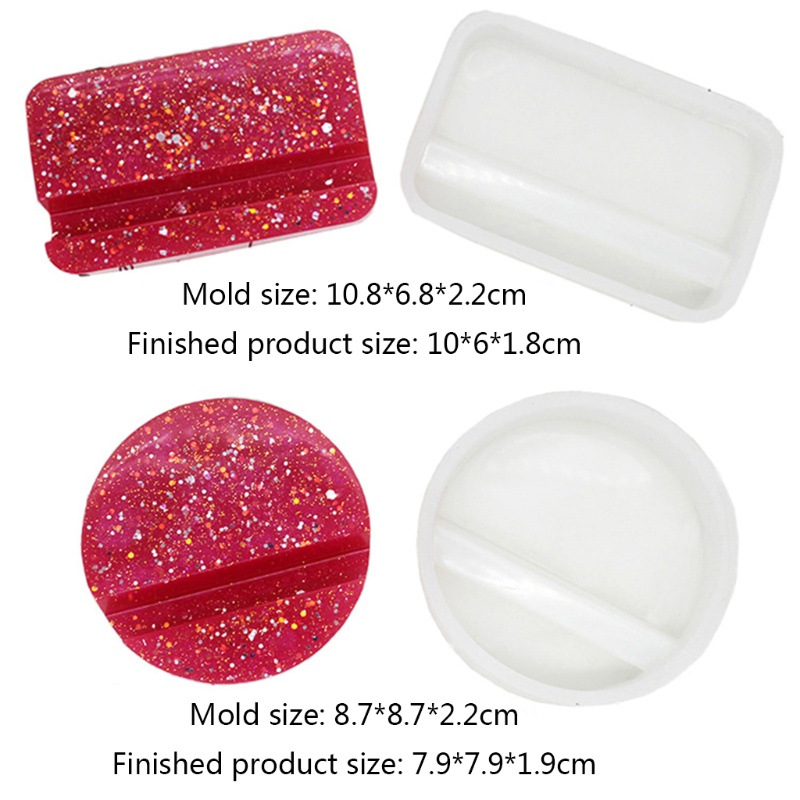 SIY  DIY Crafts Decoration Making Tools Crystal Epoxy Resin Mold Phone Holder Cellphone Bracket Casting Silicone Mould