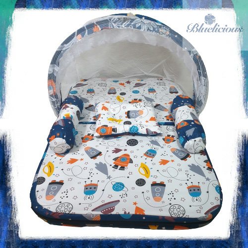 Baby Mat - Kasur Bayi Lipat Kelambu - Rocket