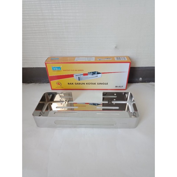 RAK SABUN KOTAK STAINLESS ASLI IGM