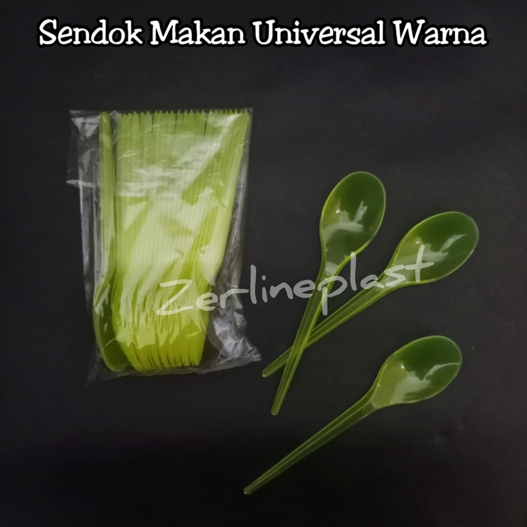 Sendok Makan Panjang UNIVERSAL Warna @25pcs