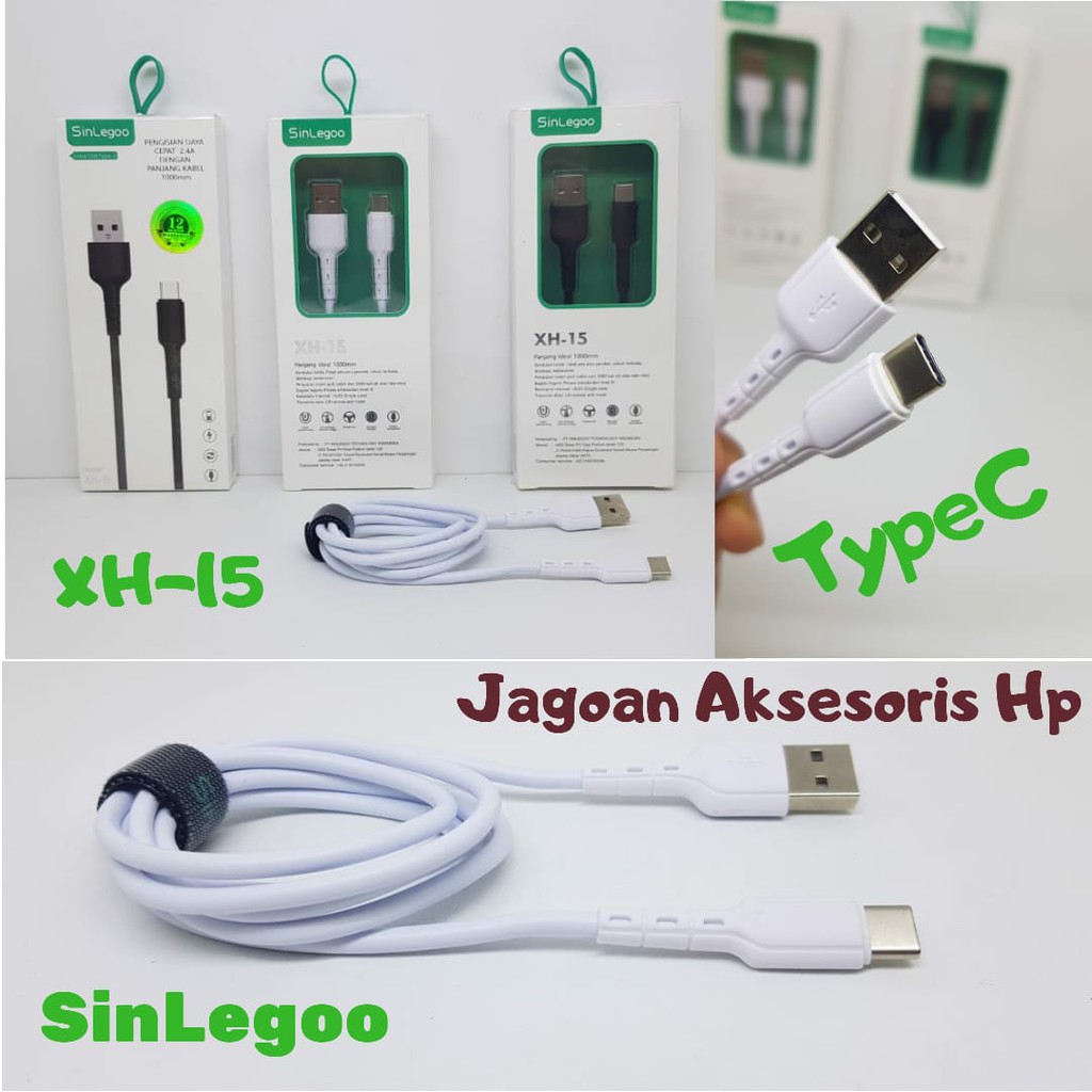 Kabel Data TYPE C XH-15 SinLegoo 2.4A Fast Charging Kabel Charger USB TypeC 1M SINLEGOO XH15 GARANSI