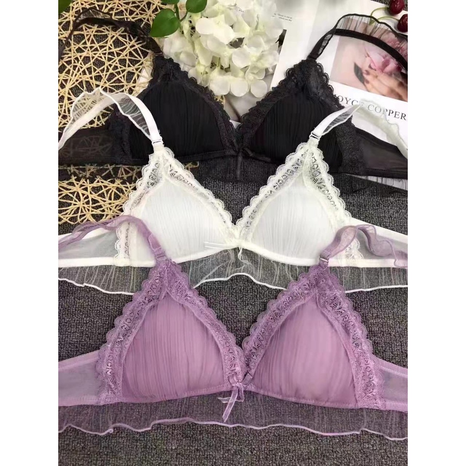 Bra/BH Wanita - Import Seri 308 Busa Tipis Tanpa kawat