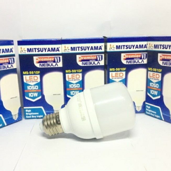 Lampu Bohlam LED 10 Watt Mitsuyama MS-9810F Cahaya Putih SNI Original