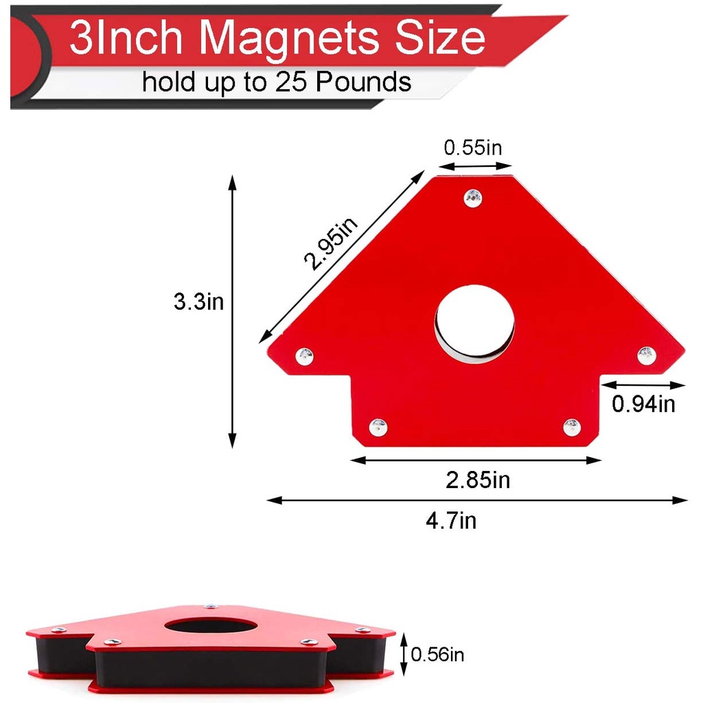 JUAL MURAH KDK Siku Magnet 25 Lbs 3 Inch - Smart Welding Arrow Las SPT GAMBAR-SIKU MAGNET KDK