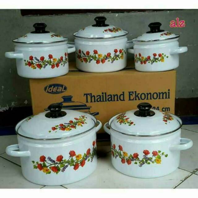 Panci set enamel
