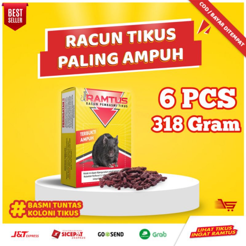Ramtus Bandung Racun Tikus Ampuh Pengusir Tikus Pembasmi Tikus Original Ramtus