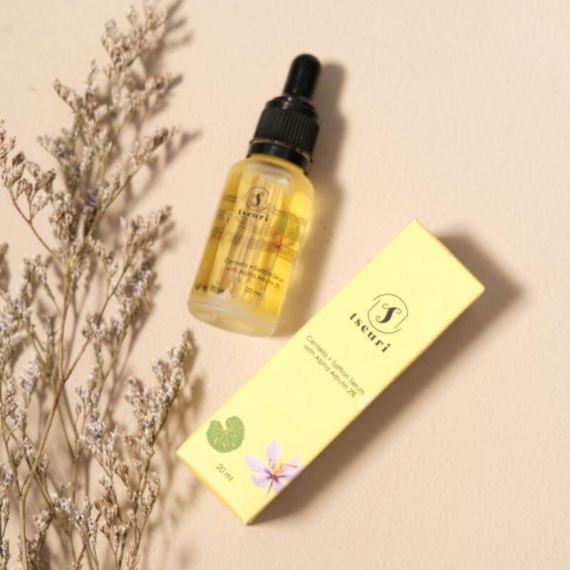 (FREE GIFT) TSEURI SERUM CENTELLA ACIATICA SERUM ALPHA ARBUTIN SERUM SAFFRON SERUM UNTUK JERAWAT