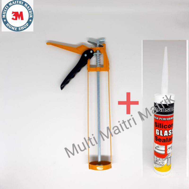 Alat tembak lem kaca botol tulang paket + lem kaca botol murah/lem kaca botol sealant + tembak lem