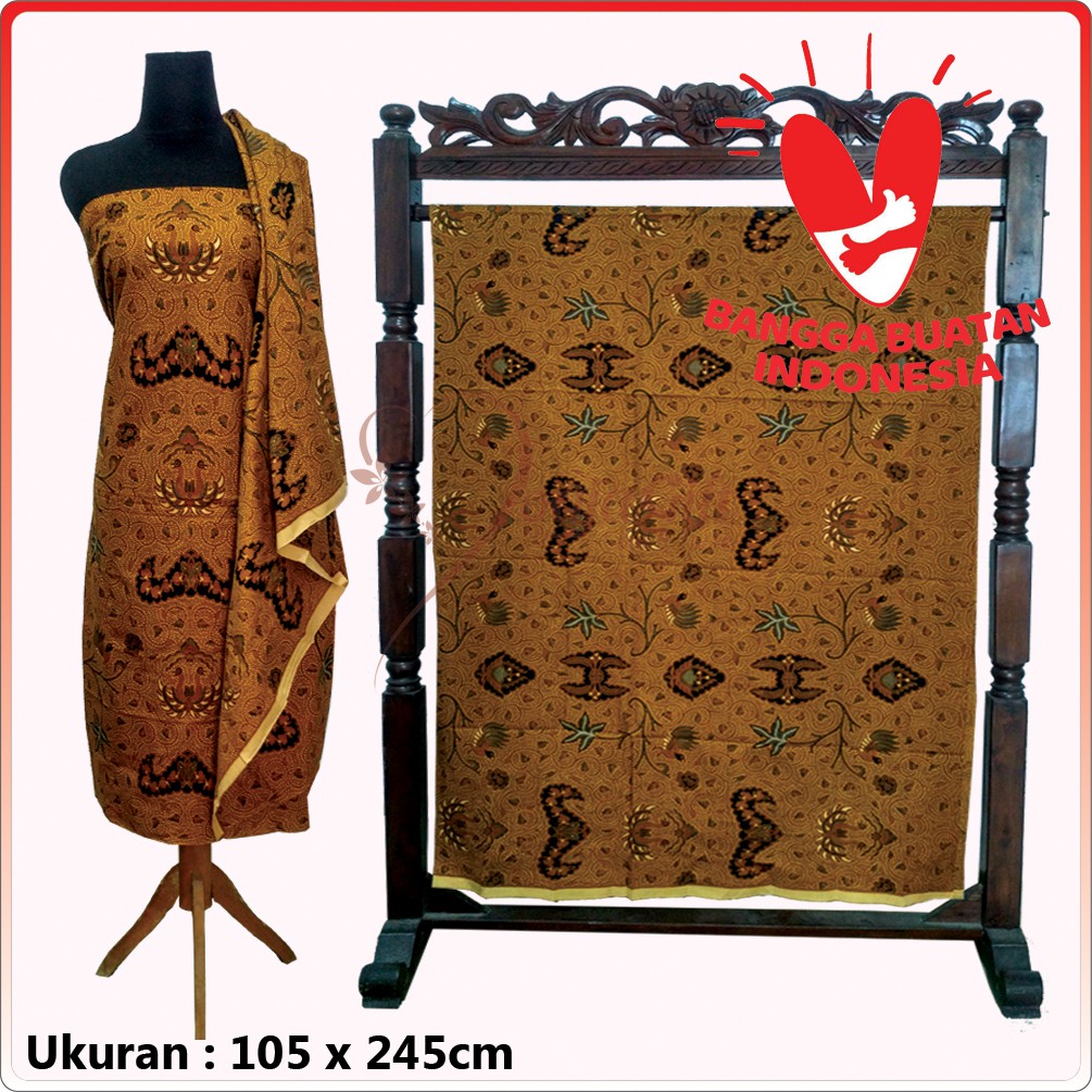 Kain Batik Sogan Motif Wahyu Tumurun