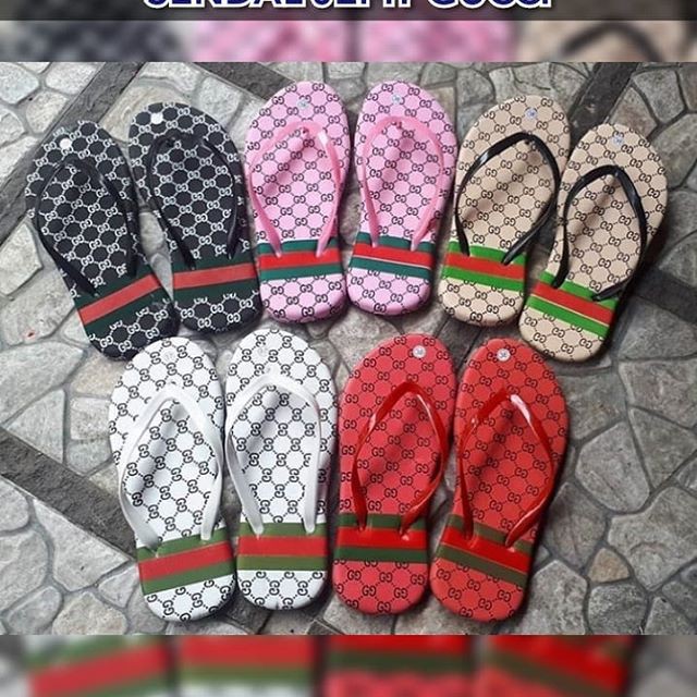 Sendal Jepit  Gucci  Sandal  Jepit  Santai Sendal Jepit  