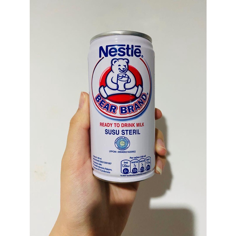 Susu Bear Brand Netsle 189 ml / Susu Beruang Steril