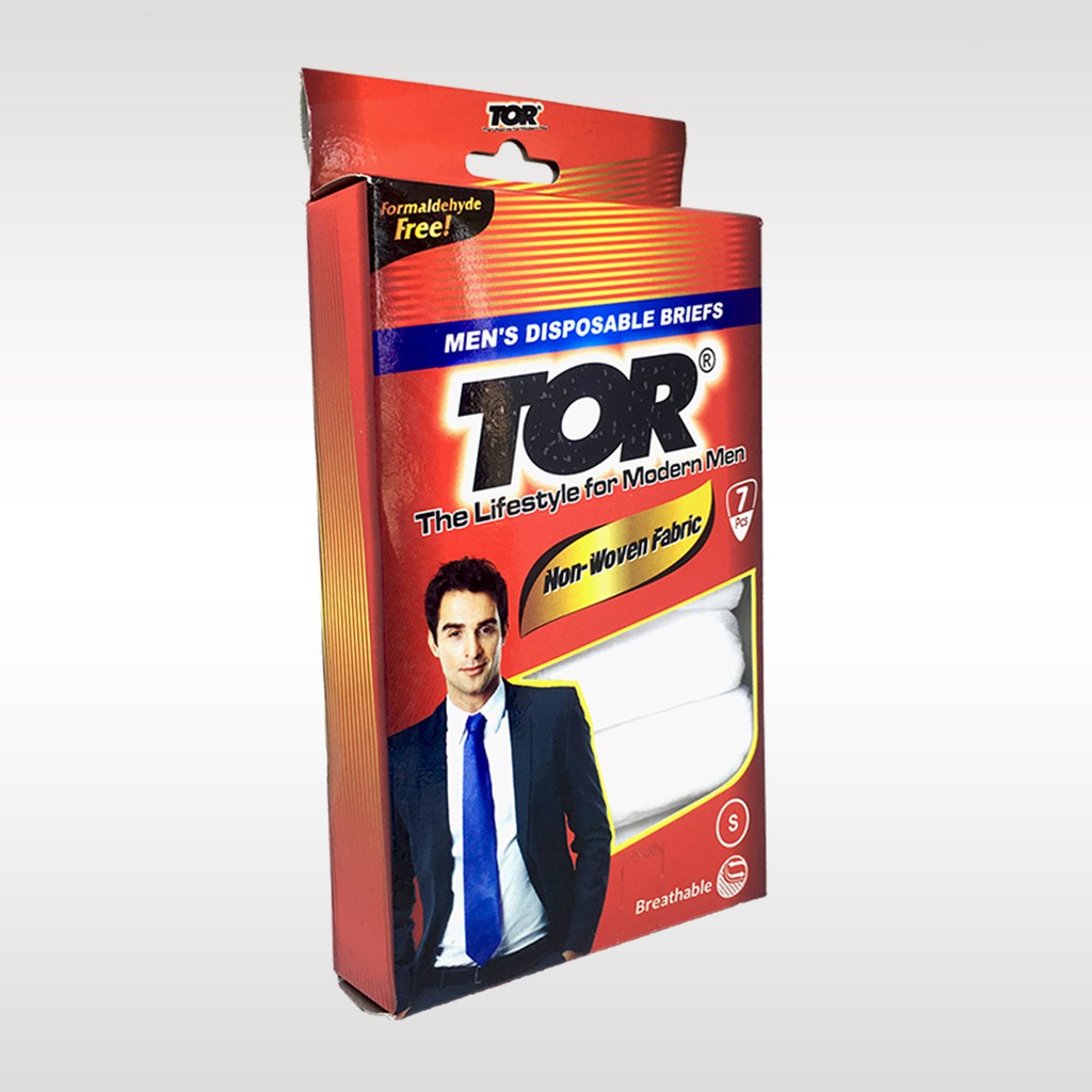 

TOR / Celana Dalam Sekali Pakai Pria / Disposable Underwear Mens / PUTIH - [7Pcs]