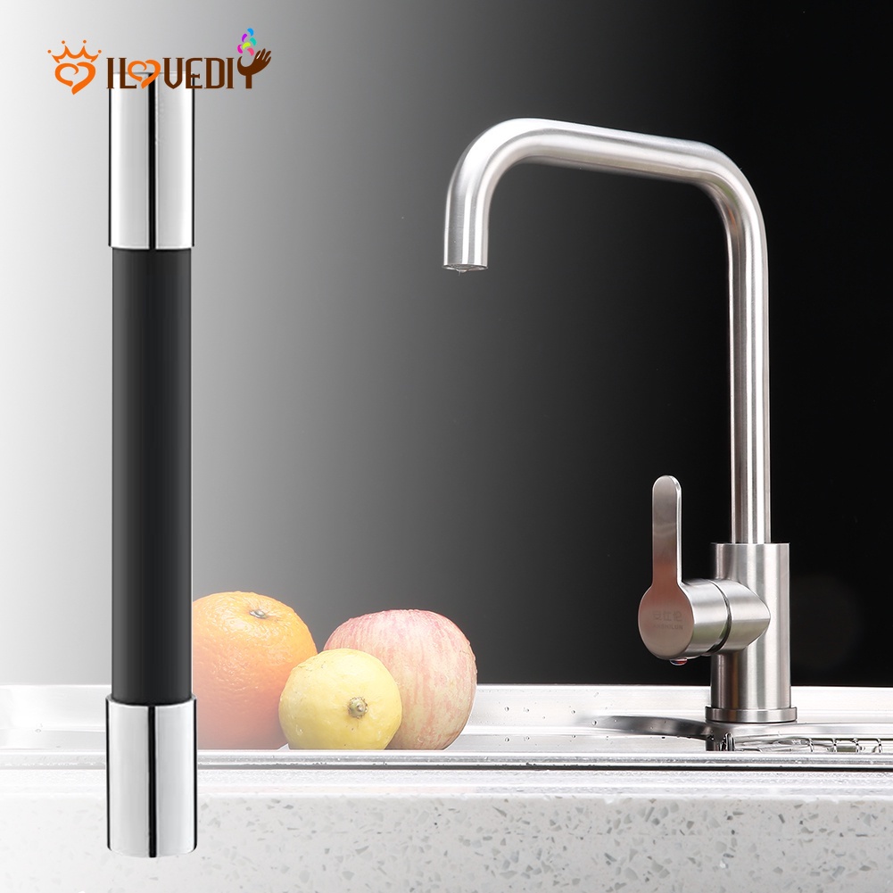 Tabung Filter Extender Keran Air 360 Derajat Ukuran 20 / 30 / 50CM Adjustable Untuk Dapur / Kamar Mandi