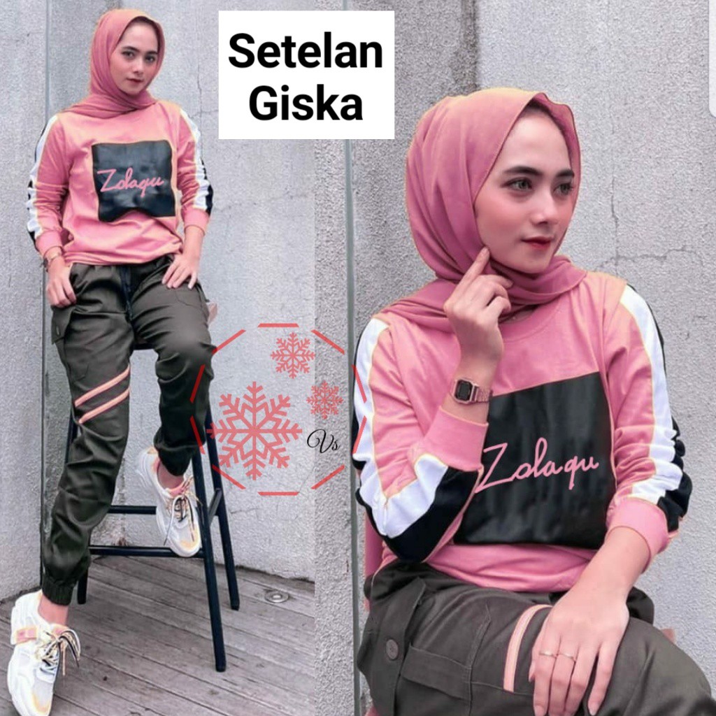 SETELAN SET CELANA KATUN GISKA / SET GEMPIZA