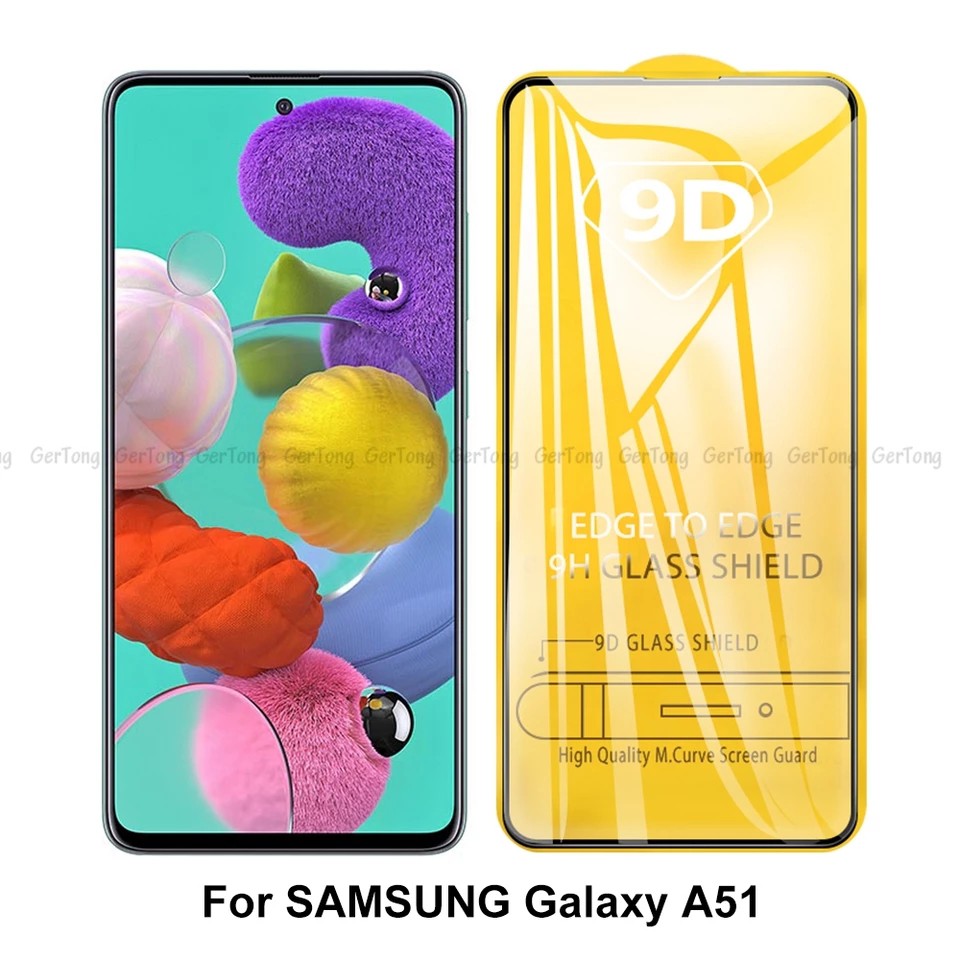 PROMO Tempered Glass SAMSUNG GALAXY A51, A71 &amp; A21s NEW TG Layar FULL COVER Black Premium/Anti Gores