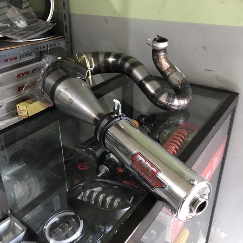 knalpot racing vespa drc victory anaconda galvanis