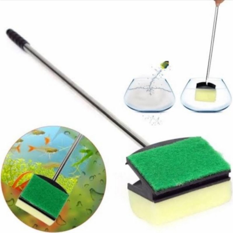 Scraper Stainless Aquarium / Sapu pembersih kaca aquarium