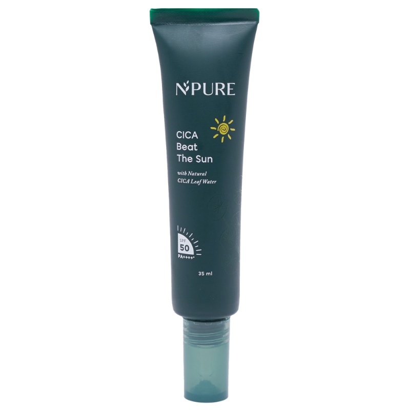 NPURE Cica Beat The Sun SPF50 PA ++++ / Sunscreen Natural Daily Sun Protection with Cica Chamomile Camellia Ekstract