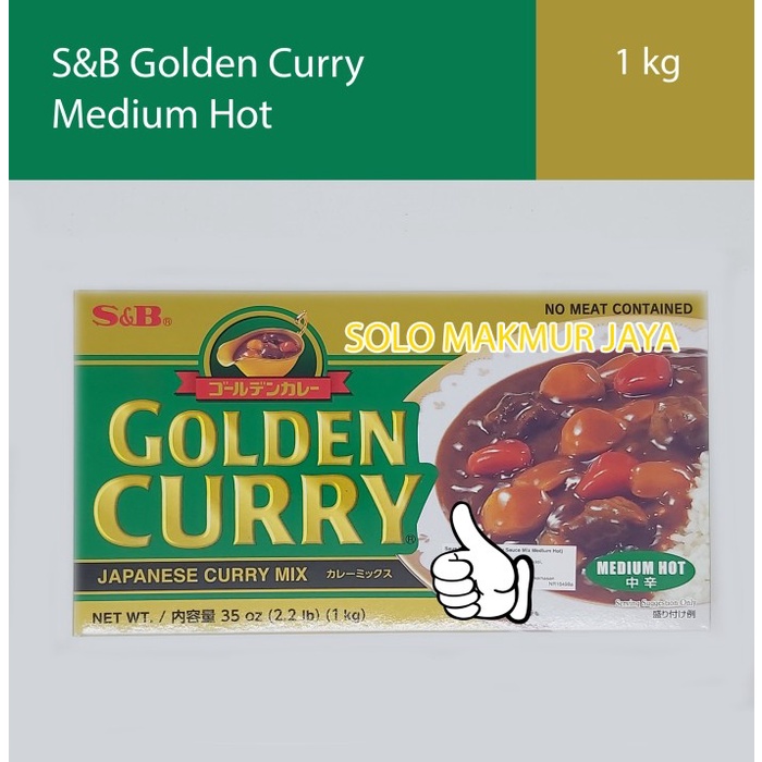 

SB Golden Curry 1 kg Medium Hot Bumbu Kare Kari Jepang Saus Mix