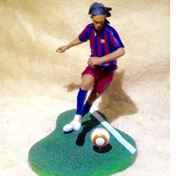 Action Figure Miniatur FT CHAMPS Soccer Football Figure Loose