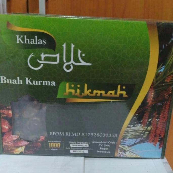 

TERLARIS Kurma HIKMAH khalas 1 kg | kurma kholas | date kholas/KURMA 1KG/KURMA BARARI/KURMA RUTHOB/KURMA BAM/KURMA PALM FRUIT/KURMA TANGKAI/KURMA AZWA/KURMA SUKKARI/KURMA SAFAWI/KURMA TUNISIA/KURMA MUDA KUNING/KURMA MUDA HIJAU/KURMA MEDJOL/KURMA MADINAH