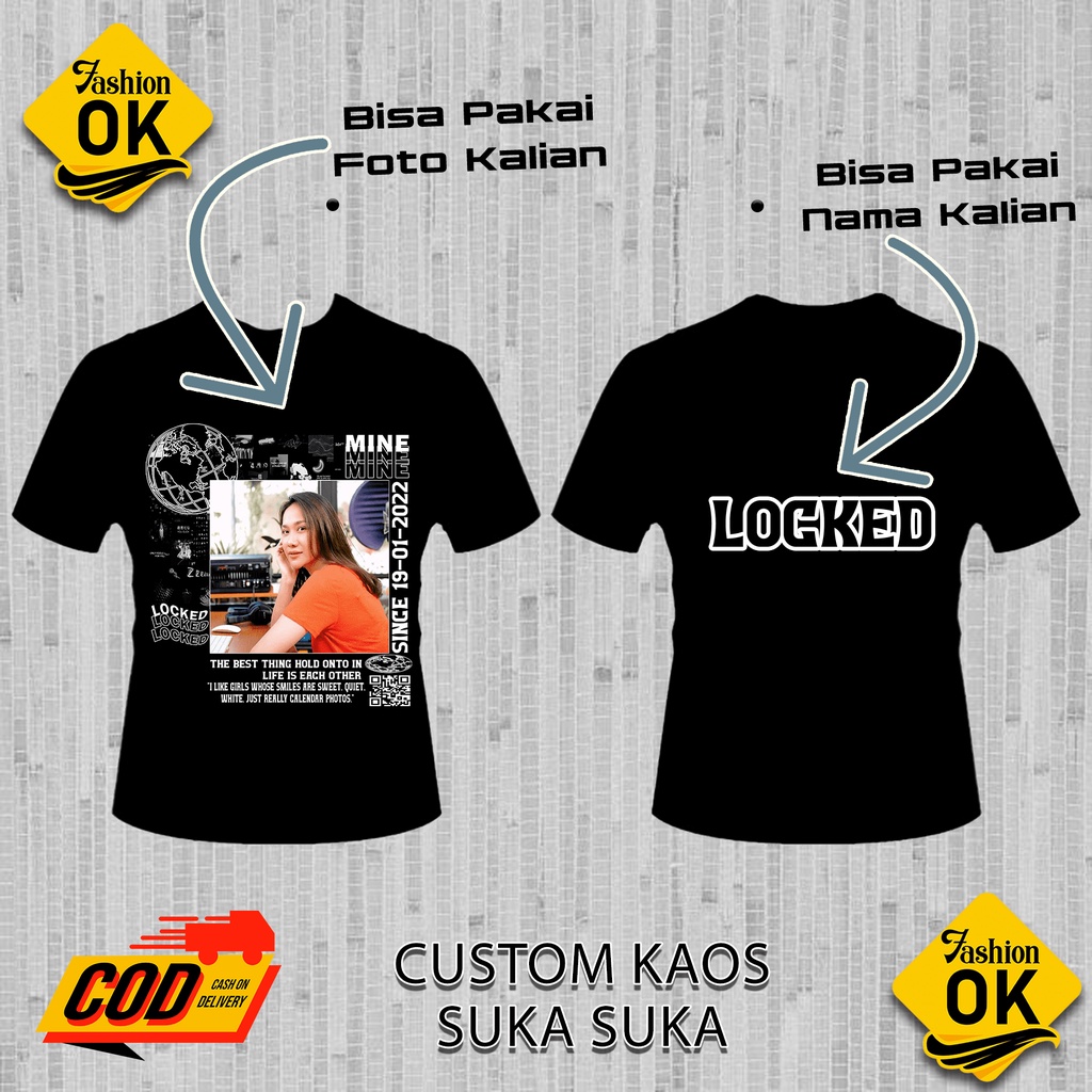 Kaos Custom Bucin Aesthetic| Kaos Viral Tiktok