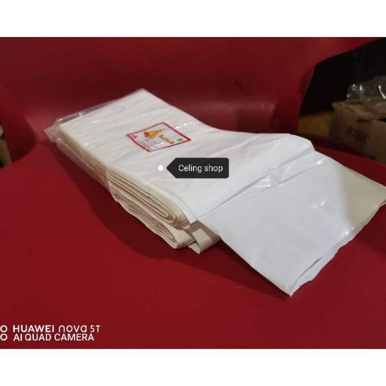 PLASTIK PE ROL TEMPE ROLL PUTIH SUSU MELAR TANPA PUTUS 10CM 11CM 12CM 13CM 1KG TERLARISS...,,,,,